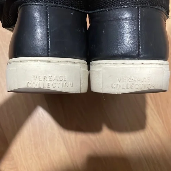 Versace Collection Leather High Tops - Picture 5 of 6